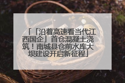 「沿着高速看当代江西国企」首仓混凝土浇筑！南城县仓前水库大坝建设开启新征程