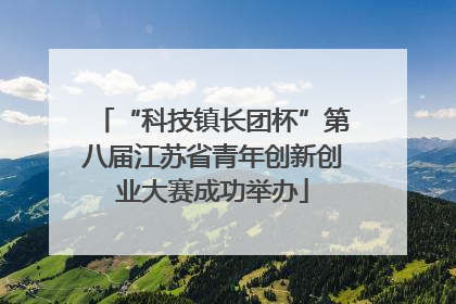 “科技镇长团杯”第八届江苏省青年创新创业大赛成功举办