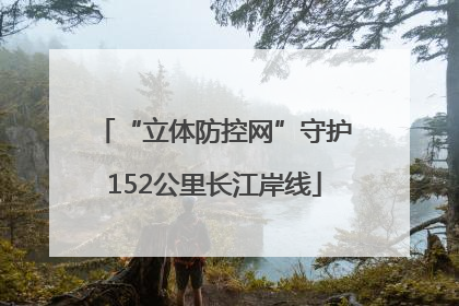 “立体防控网”守护152公里长江岸线
