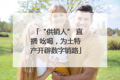“供销人” 直播 吆喝，为土特产开辟数字销路