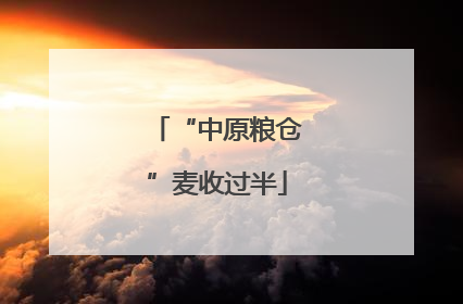 “中原粮仓”麦收过半