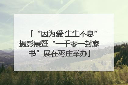 “因为爱·生生不息”摄影展暨“一千零一封家书”展在枣庄举办