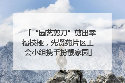 “园艺剪刀”剪出幸福枝桠，先贤苑片区工会小组携手扮靓家园