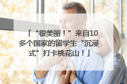 “很美丽！”来自10多个国家的留学生“沉浸式”打卡桃花山！