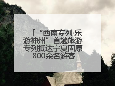 “西南专列·乐游神州”首趟旅游专列抵达宁夏固原 800余名游客开启清凉之旅