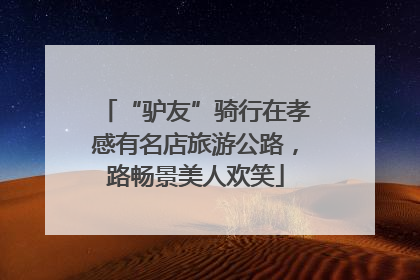 “驴友”骑行在孝感有名店旅游公路，路畅景美人欢笑