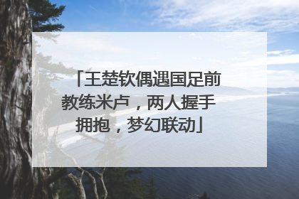 王楚钦偶遇国足前教练米卢，两人握手拥抱，梦幻联动