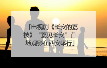 电视剧《长安的荔枝》“荔见长安”首场观影在西安举行