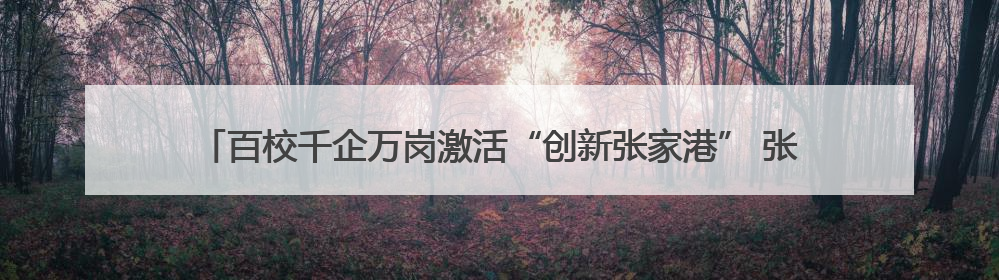 百校千企万岗激活“创新张家港” 张家港举行第五届校政企联盟合作大会