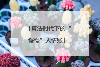 算法时代下的“慢慢”人情账
