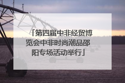 第四届中非经贸博览会中非时尚潮品邵阳专场活动举行