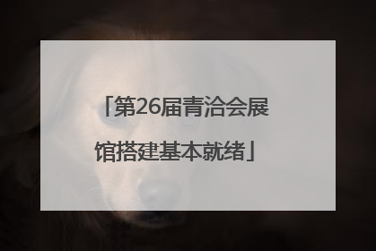 第26届青洽会展馆搭建基本就绪