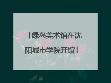 绿岛美术馆在沈阳城市学院开馆