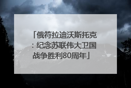 俄符拉迪沃斯托克：纪念苏联伟大卫国战争胜利80周年