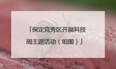 保定竞秀区开展科技周主题活动（组图）