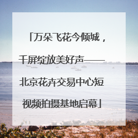 万朵飞花今倾城，千屏绽放美好声——北京花卉交易中心短视频拍摄基地启幕