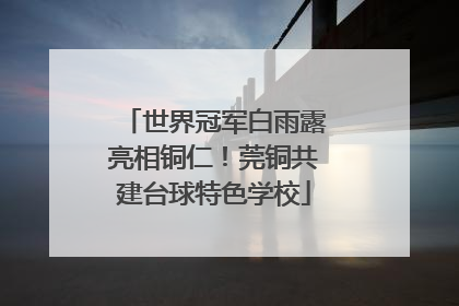 世界冠军白雨露亮相铜仁！莞铜共建台球特色学校