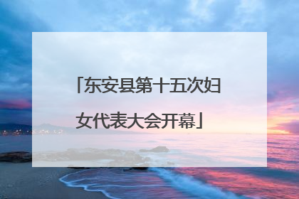 东安县第十五次妇女代表大会开幕