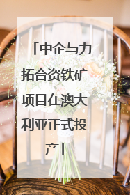 中企与力拓合资铁矿项目在澳大利亚正式投产