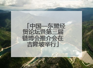 中国—东盟经贸论坛暨第三届链博会推介会在吉隆坡举行