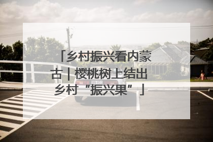 乡村振兴看内蒙古｜樱桃树上结出乡村“振兴果”