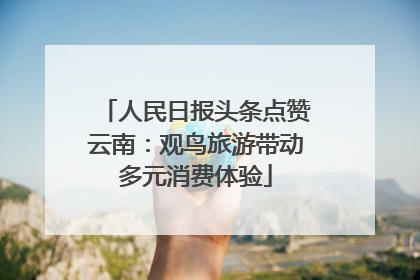 人民日报头条点赞云南：观鸟旅游带动多元消费体验