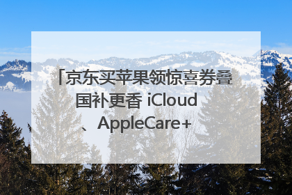 京东买苹果领惊喜券叠国补更香 iCloud、AppleCare+服务限时低至85折