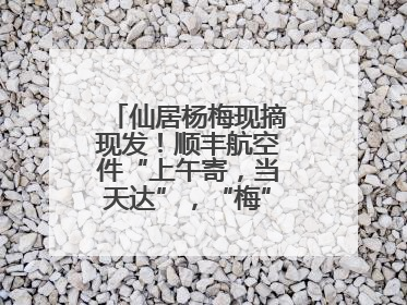 仙居杨梅现摘现发！顺丰航空件“上午寄，当天达”，“梅”好送到家！