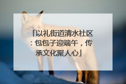 以礼街道清水社区：包包子迎端午，传承文化聚人心
