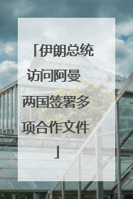 伊朗总统访问阿曼 两国签署多项合作文件