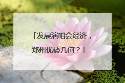 发展演唱会经济，郑州优势几何？