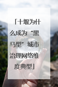 十堰为什么成为“黑马型”城市治理网络维度典型