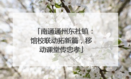 南通通州东社镇：馆校联动拓新篇，移动课堂传忠孝