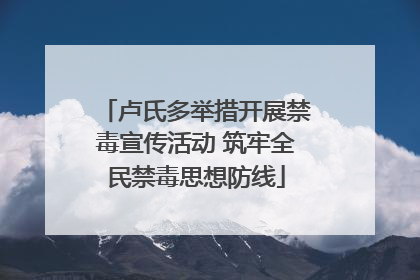 卢氏多举措开展禁毒宣传活动 筑牢全民禁毒思想防线