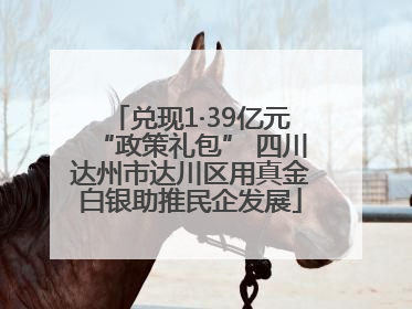 兑现1·39亿元“政策礼包” 四川达州市达川区用真金白银助推民企发展