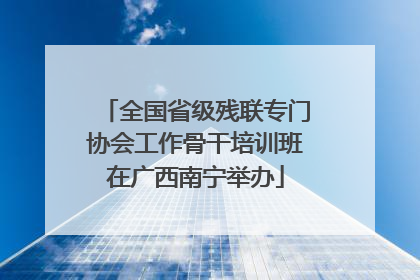 全国省级残联专门协会工作骨干培训班在广西南宁举办