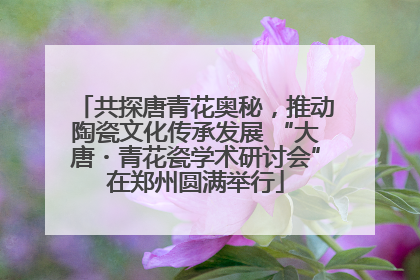 共探唐青花奥秘，推动陶瓷文化传承发展 “大唐・青花瓷学术研讨会”在郑州圆满举行