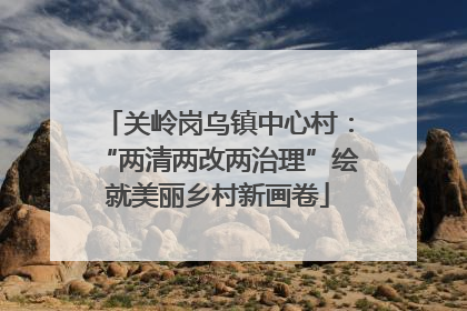 关岭岗乌镇中心村：“两清两改两治理”绘就美丽乡村新画卷