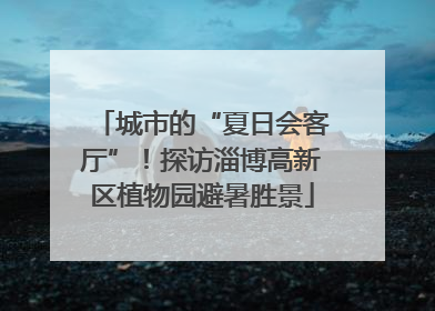 城市的“夏日会客厅”！探访淄博高新区植物园避暑胜景