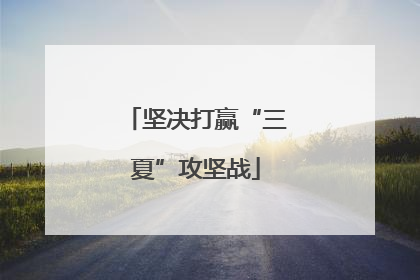 坚决打赢“三夏”攻坚战