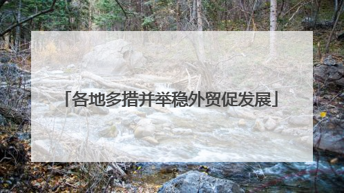 各地多措并举稳外贸促发展