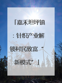 嘉禾坦坪镇：针织产业解锁村民致富“新模式”