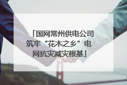 国网常州供电公司筑牢“花木之乡”电网抗灾减灾根基
