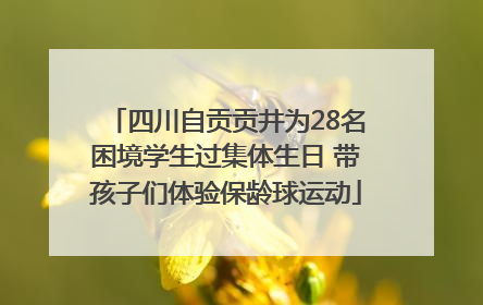 四川自贡贡井为28名困境学生过集体生日 带孩子们体验保龄球运动