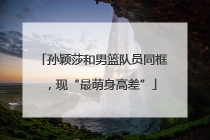孙颖莎和男篮队员同框，现“最萌身高差”
