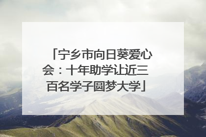 宁乡市向日葵爱心会：十年助学让近三百名学子圆梦大学