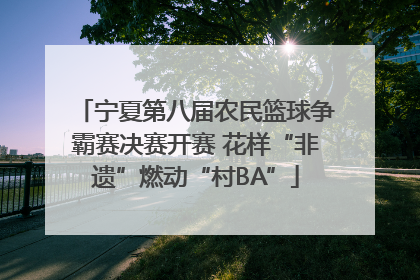 宁夏第八届农民篮球争霸赛决赛开赛 花样“非遗”燃动“村BA”