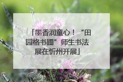 墨香润童心！“田园格书圃”师生书法展在忻州开展