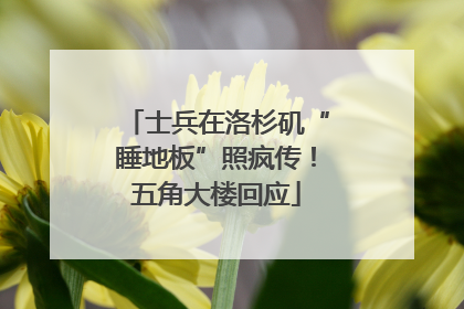 士兵在洛杉矶“睡地板”照疯传！五角大楼回应