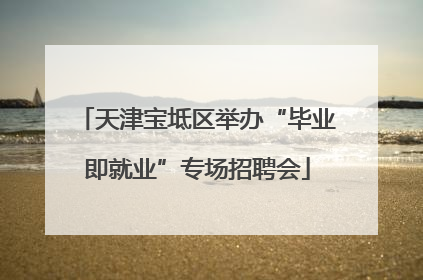天津宝坻区举办“毕业即就业”专场招聘会